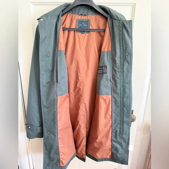 Brooks Brothers Teal Trench Coat - Picture 4 of 10